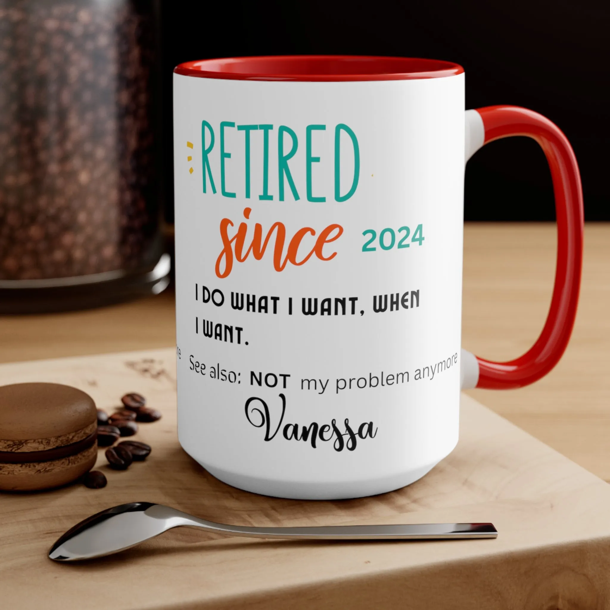 Personalized Retired Coffee Mug, Retirement Coffee Mug Cup, Retirement Mug, Retirement Cup, Retirement Gifts For Women, Gift for Men