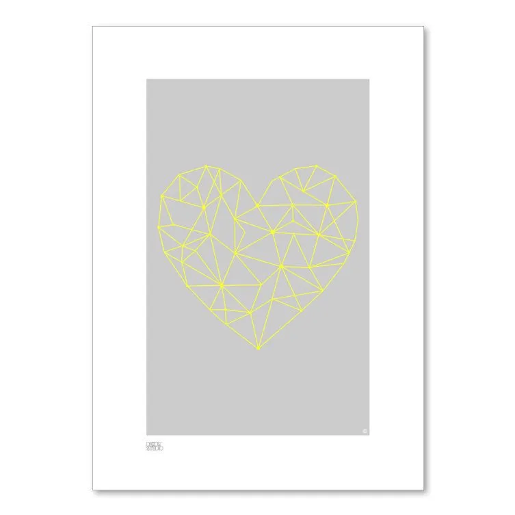 Print (A4) - Heart Strings Yellow