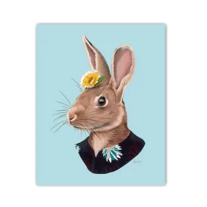 Rabbit Lady Art Print