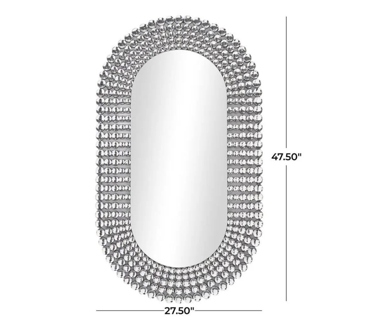 Radial Crystal Frame Wall Decor 28" X 48"