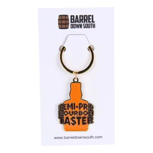 Semi Pro Bourbon Taster Metal/Enamel Keychain