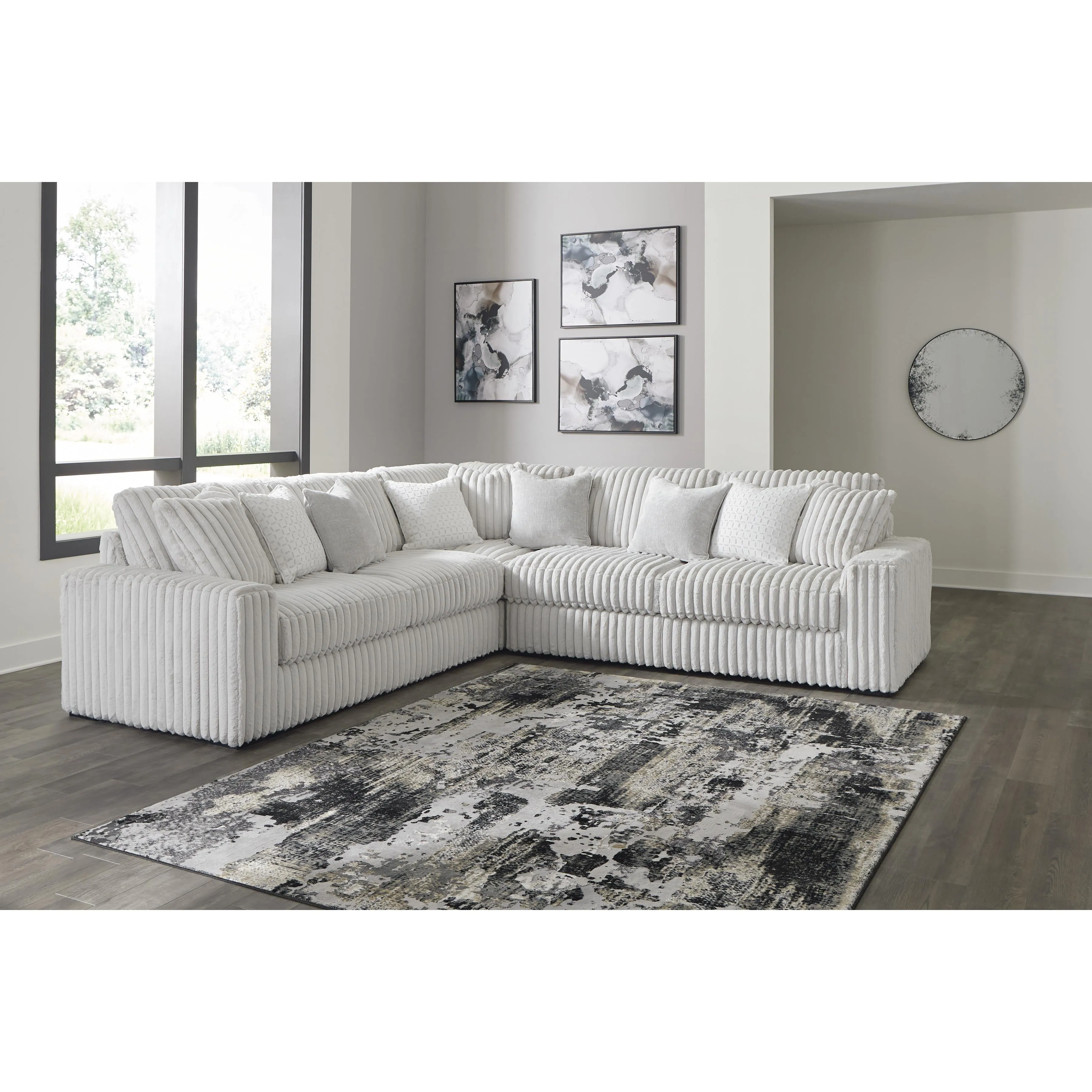 Signature Design by Ashley Stupendous Fabric 3 pc Sectional 2590366/2590377/2590367