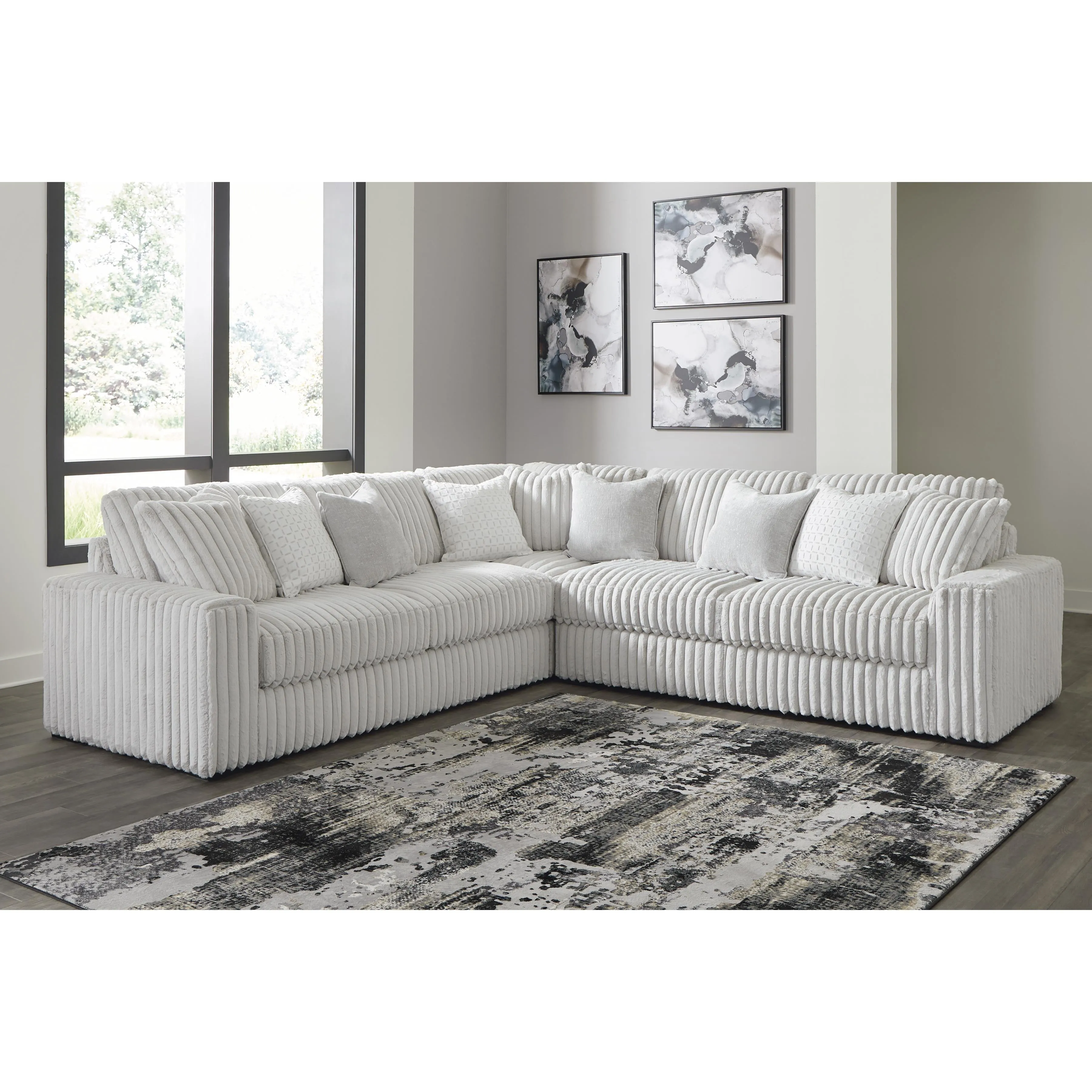 Signature Design by Ashley Stupendous Fabric 3 pc Sectional 2590366/2590377/2590367