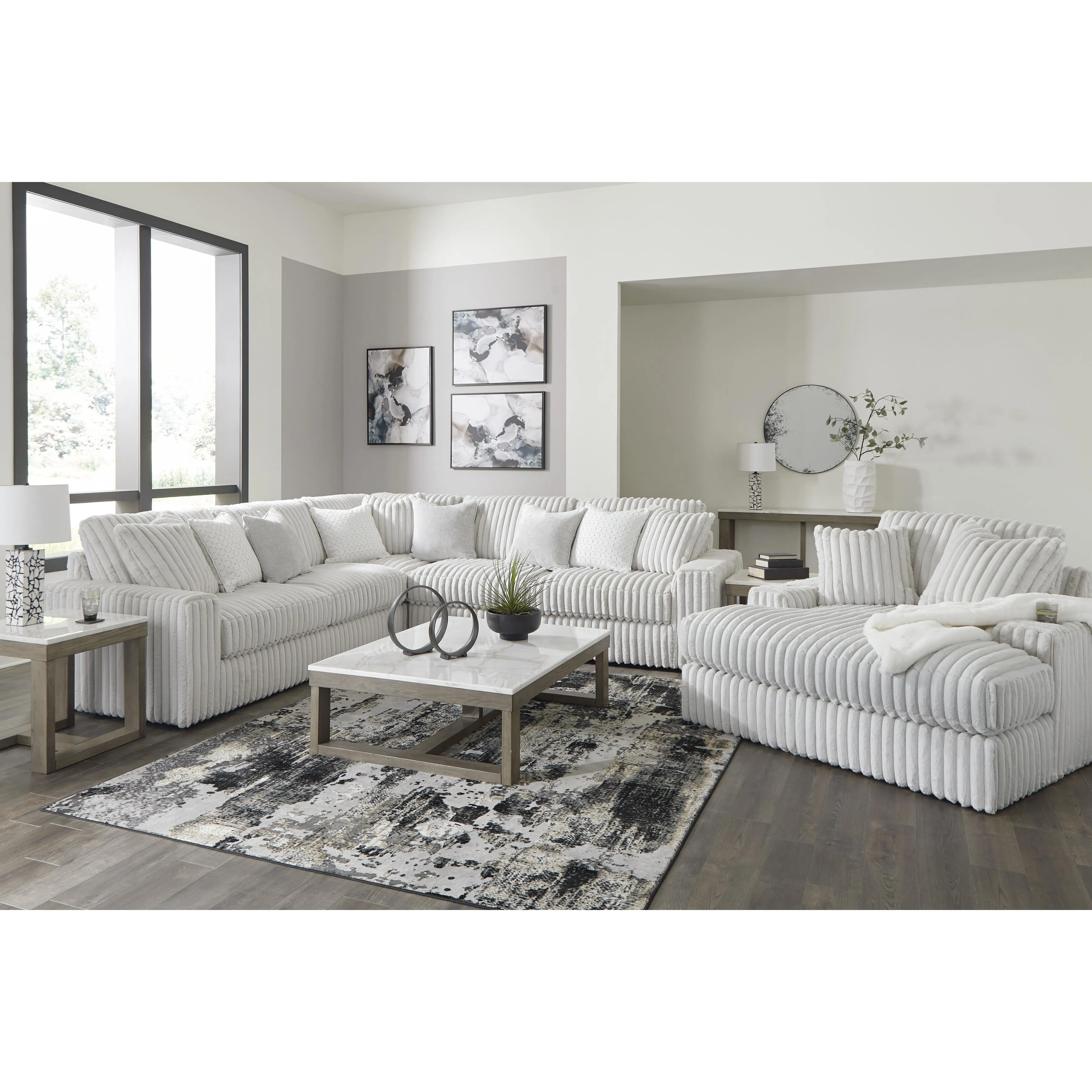 Signature Design by Ashley Stupendous Fabric 3 pc Sectional 2590366/2590377/2590367