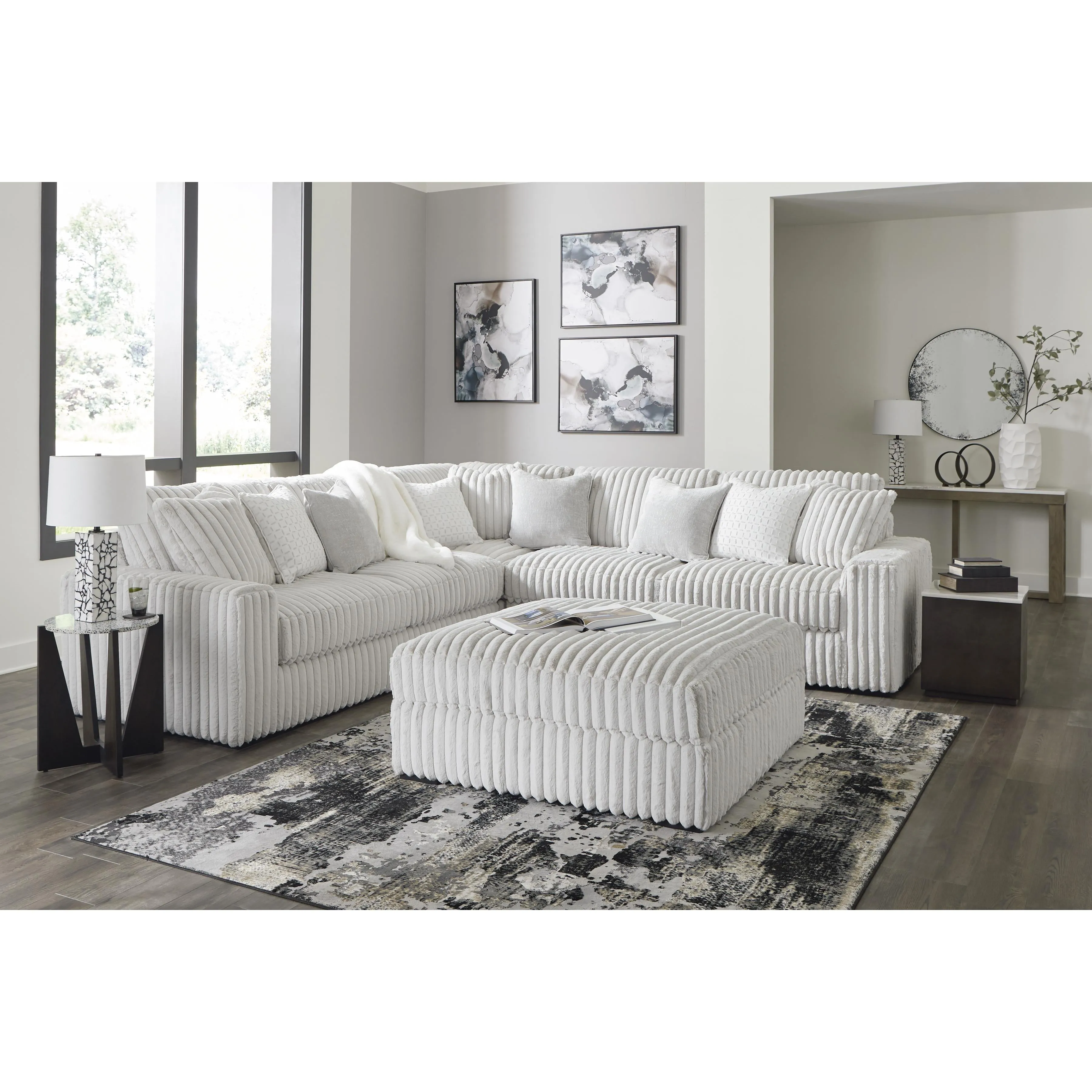 Signature Design by Ashley Stupendous Fabric 3 pc Sectional 2590366/2590377/2590367