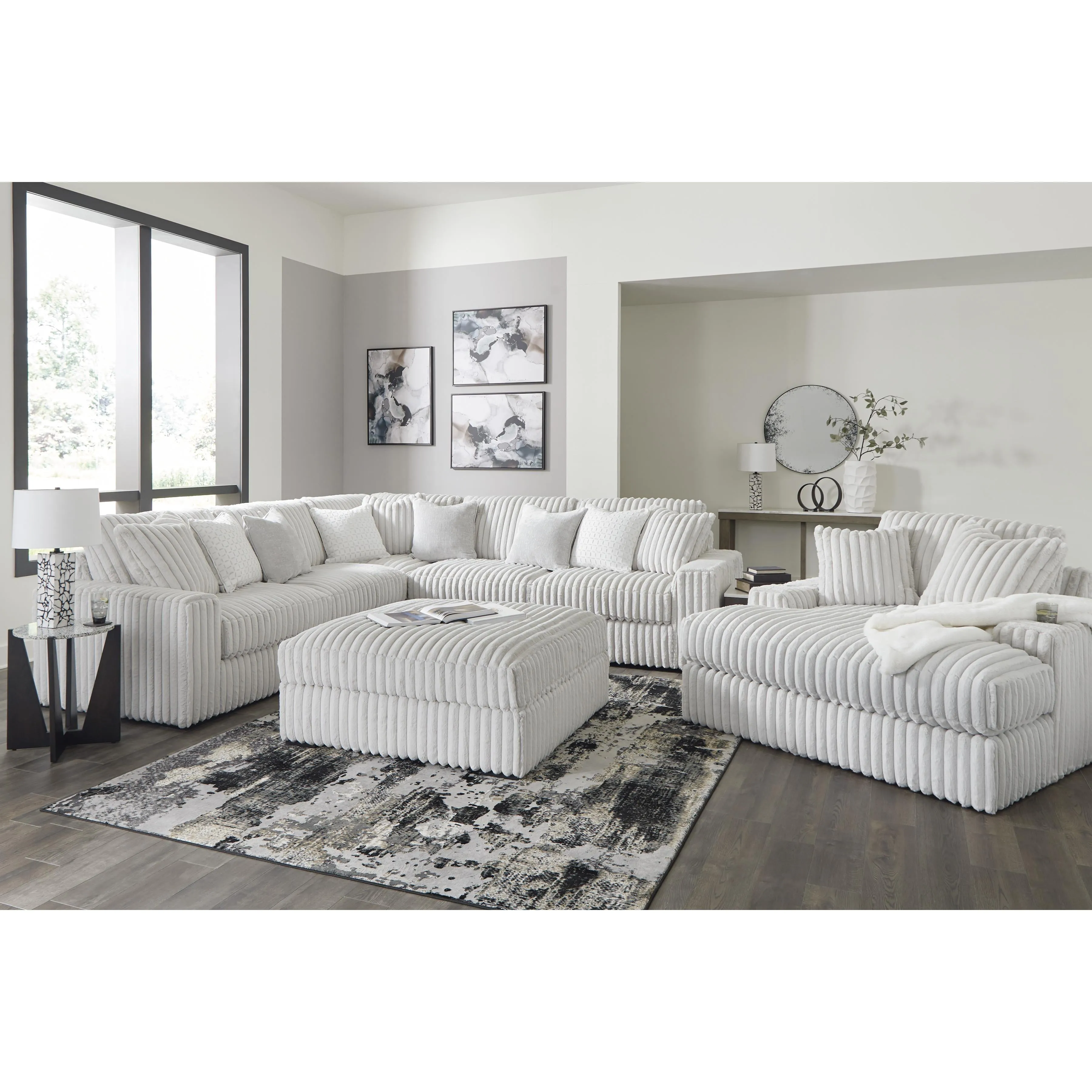 Signature Design by Ashley Stupendous Fabric 3 pc Sectional 2590366/2590377/2590367