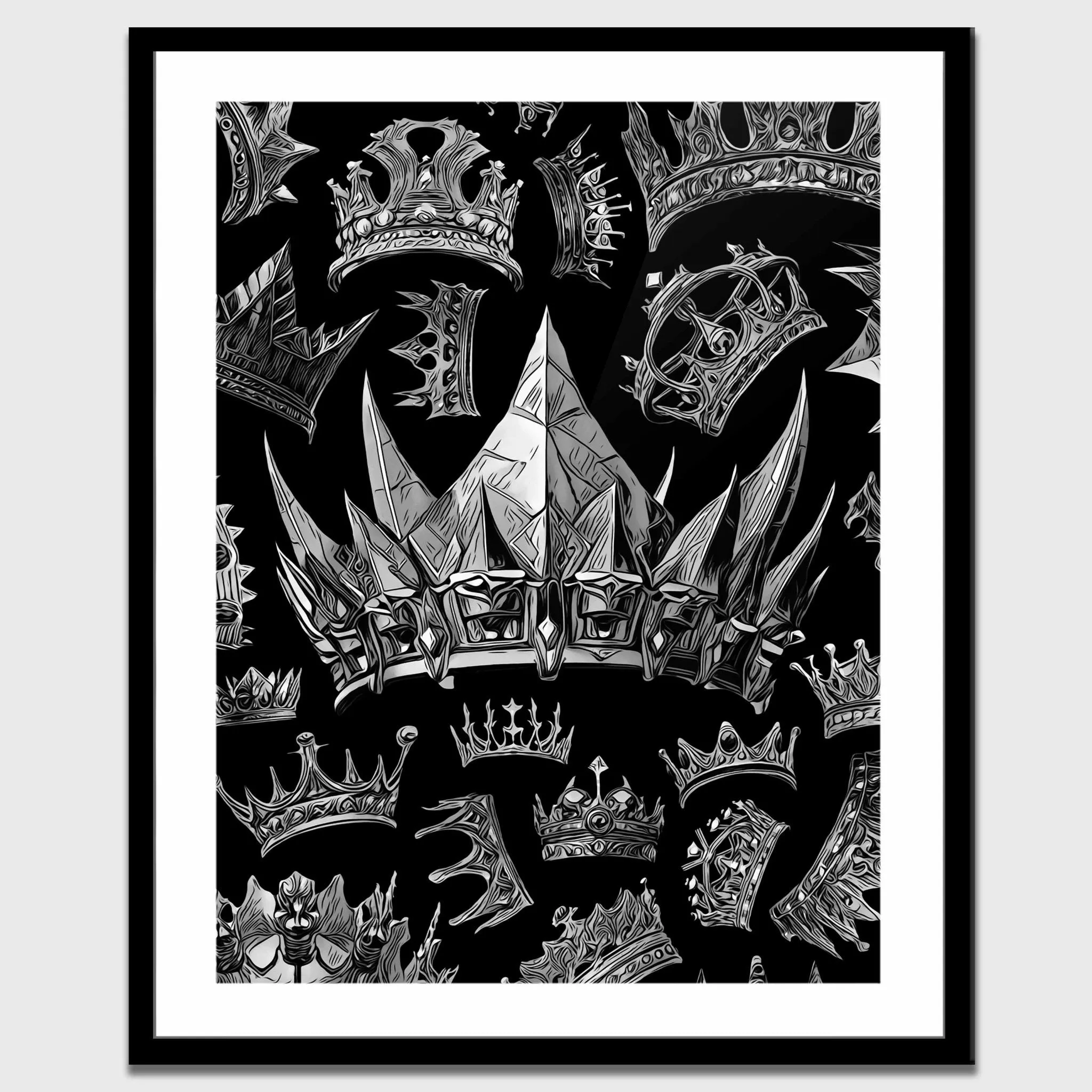 Silver Crowns Semi-gloss Print