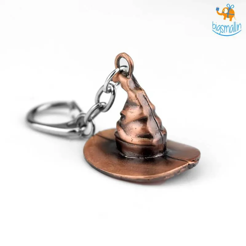 Sorting Hat Metallic Keychain - Harry Potter