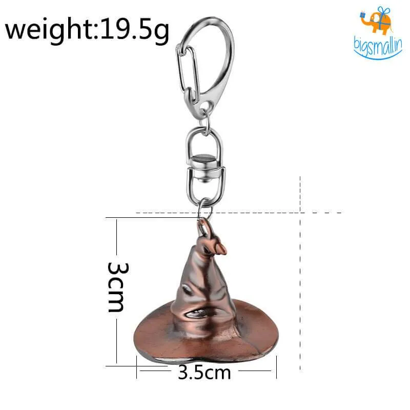 Sorting Hat Metallic Keychain - Harry Potter