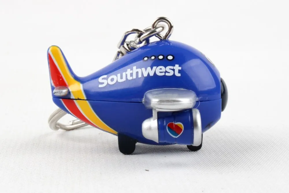 Southwest Airlines Mini Airplane w/Lights & Sounds Keychain