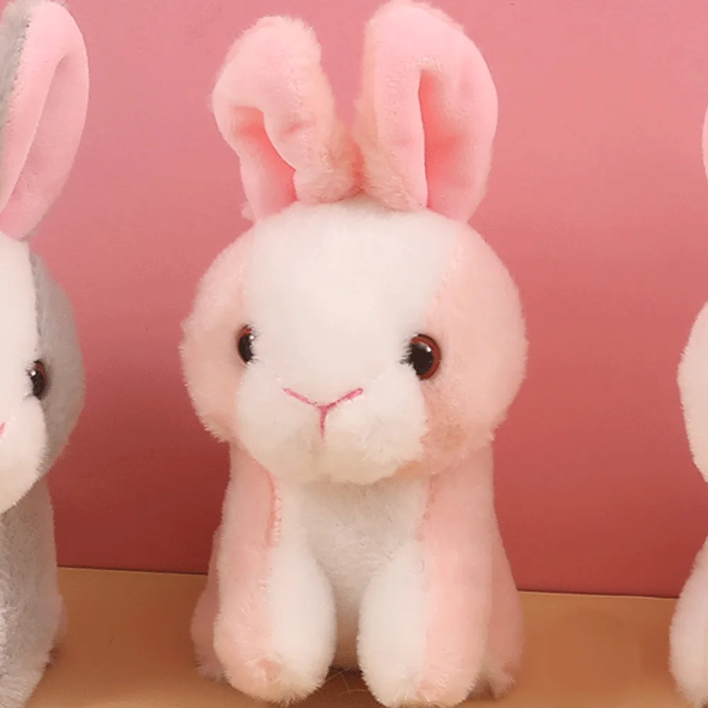 Sweet mini bunny keychain plush keychain.