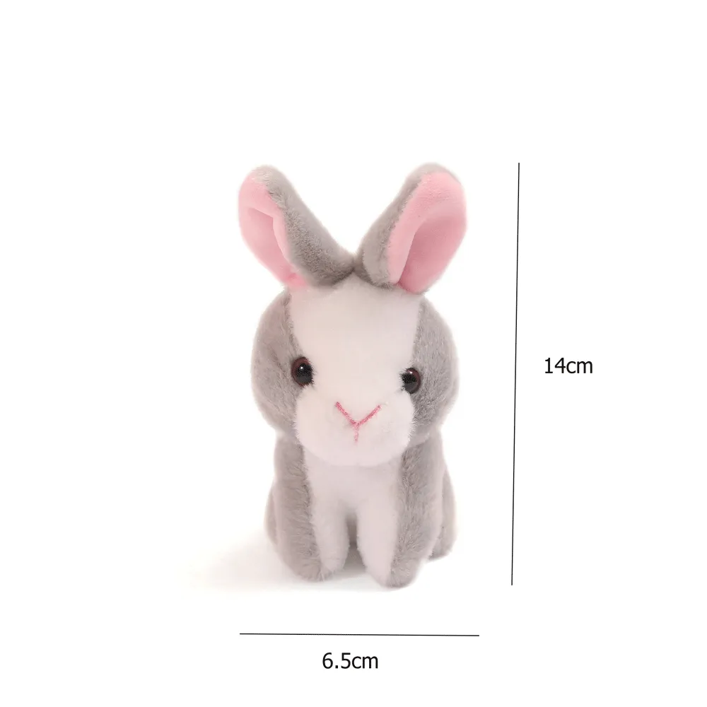 Sweet mini bunny keychain plush keychain.