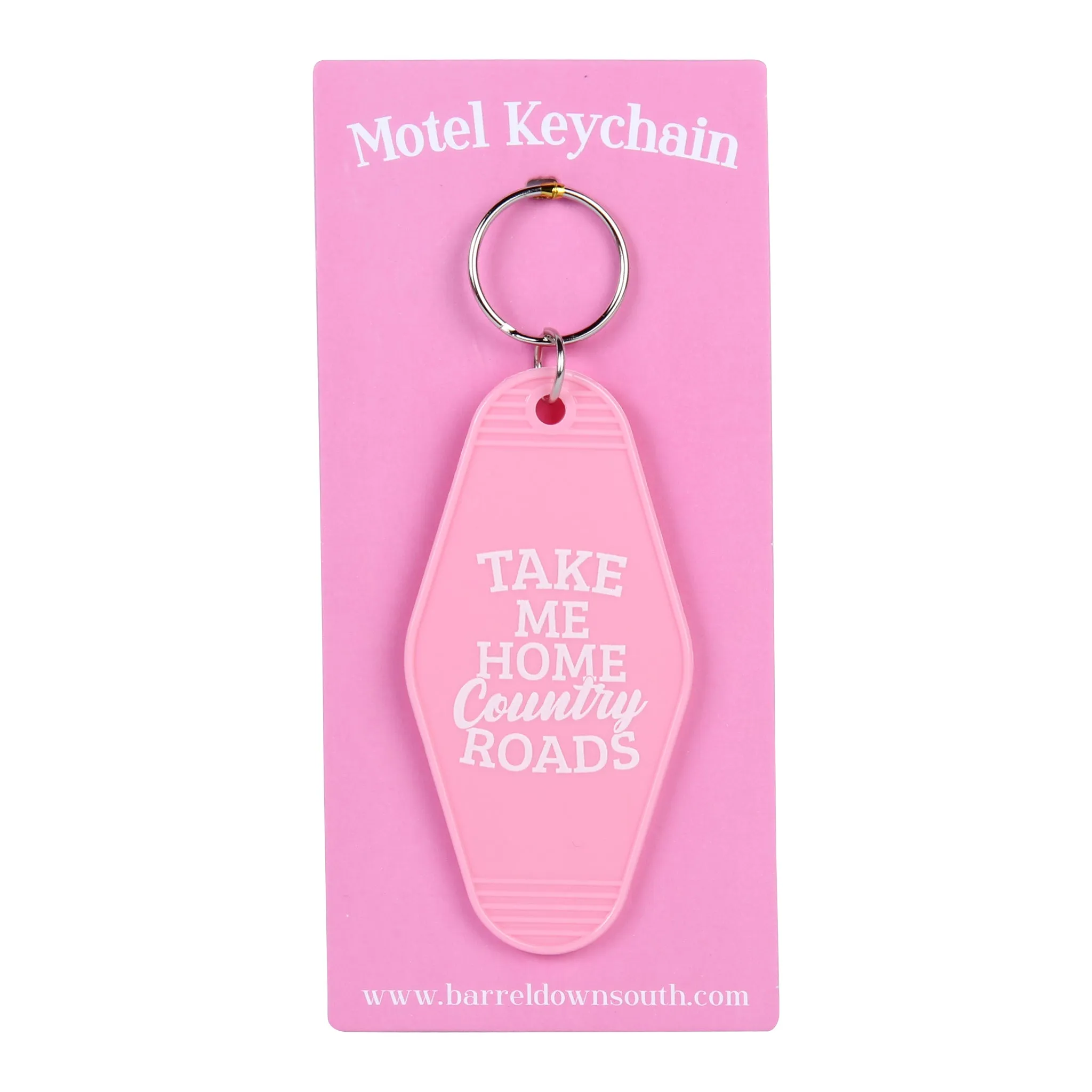 Take Me Home Country Roads Hotel Motel Key Chain