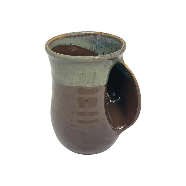 Tea/Coffee Handwarmer Ceramic Mug - Right Handed