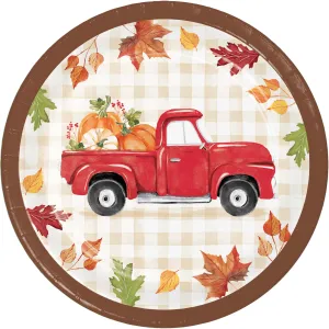 Thanksgiving Hello Harvest Plates 9" | 8 ct