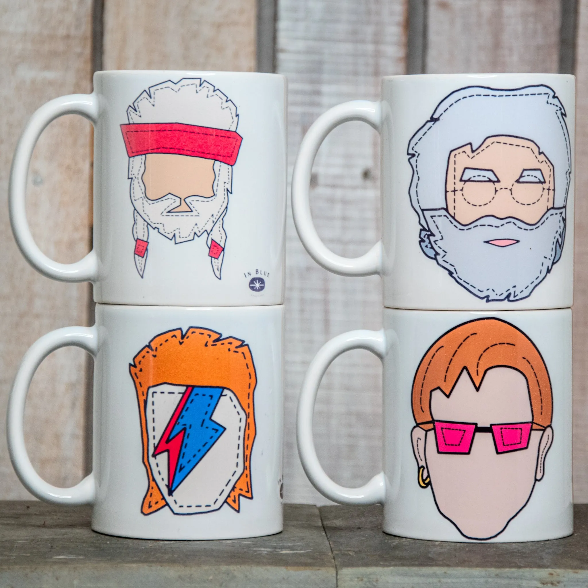 The Icon Series Mugs | Coffee Cup | Hand printed original artwork mugs | Frida