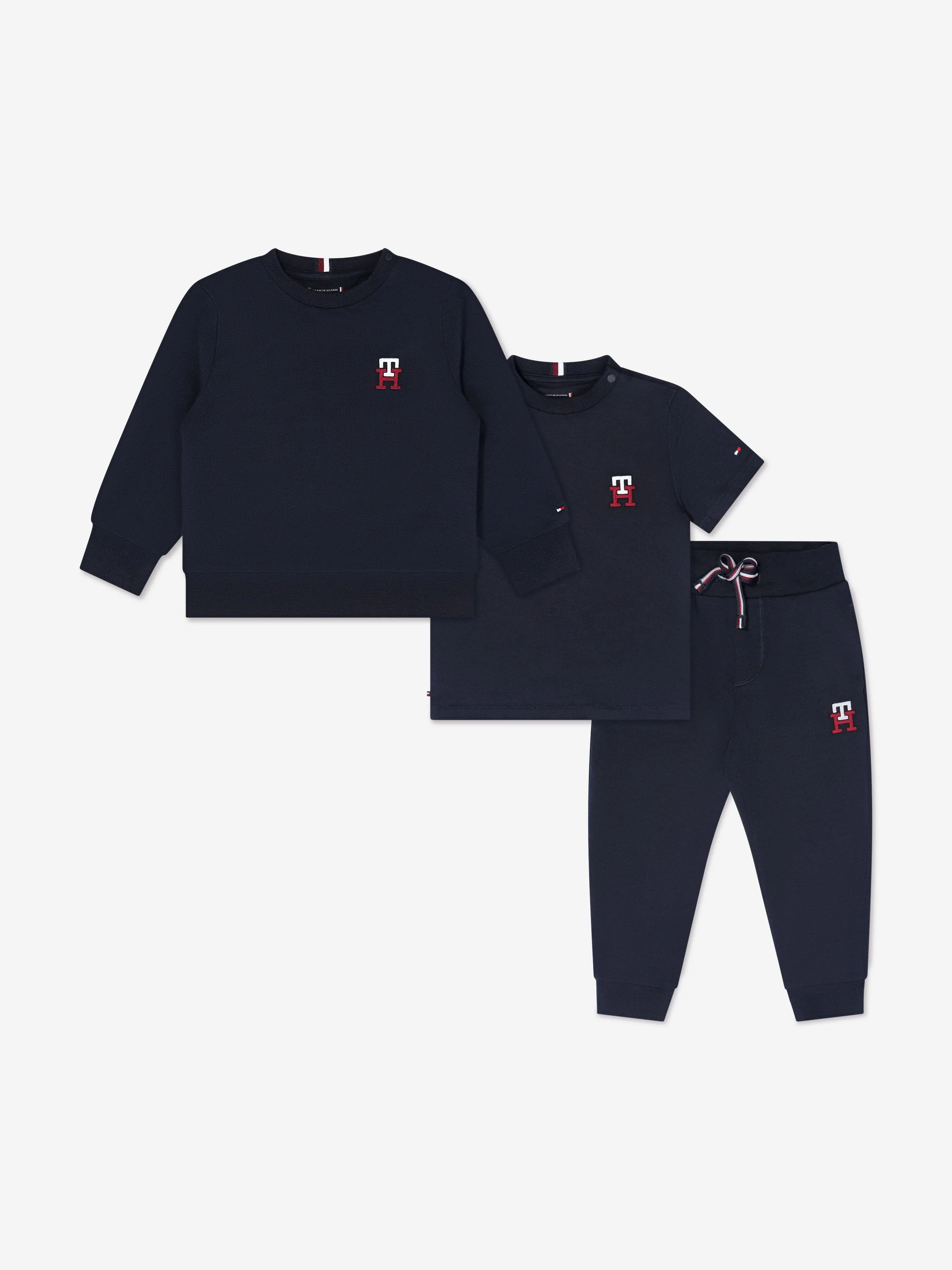 Tommy Hilfiger Baby Organic Cotton Tracksuit Set (3 Piece)