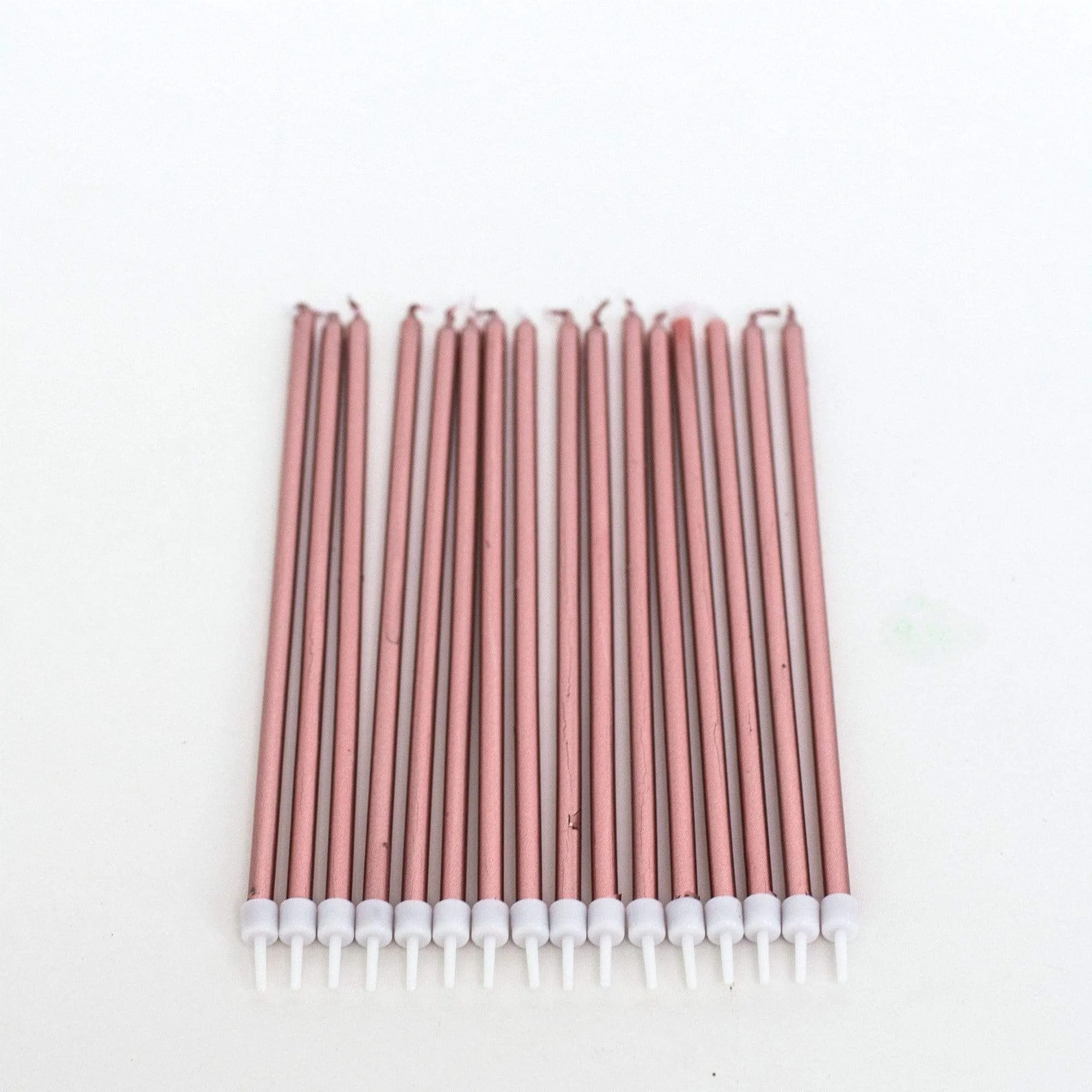 Ultra Long Cake Candles - Rose Gold (16 Pack)