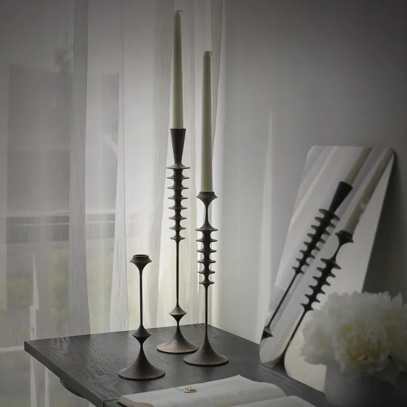 Vintage Candle Holder Set(Three-piece Set)