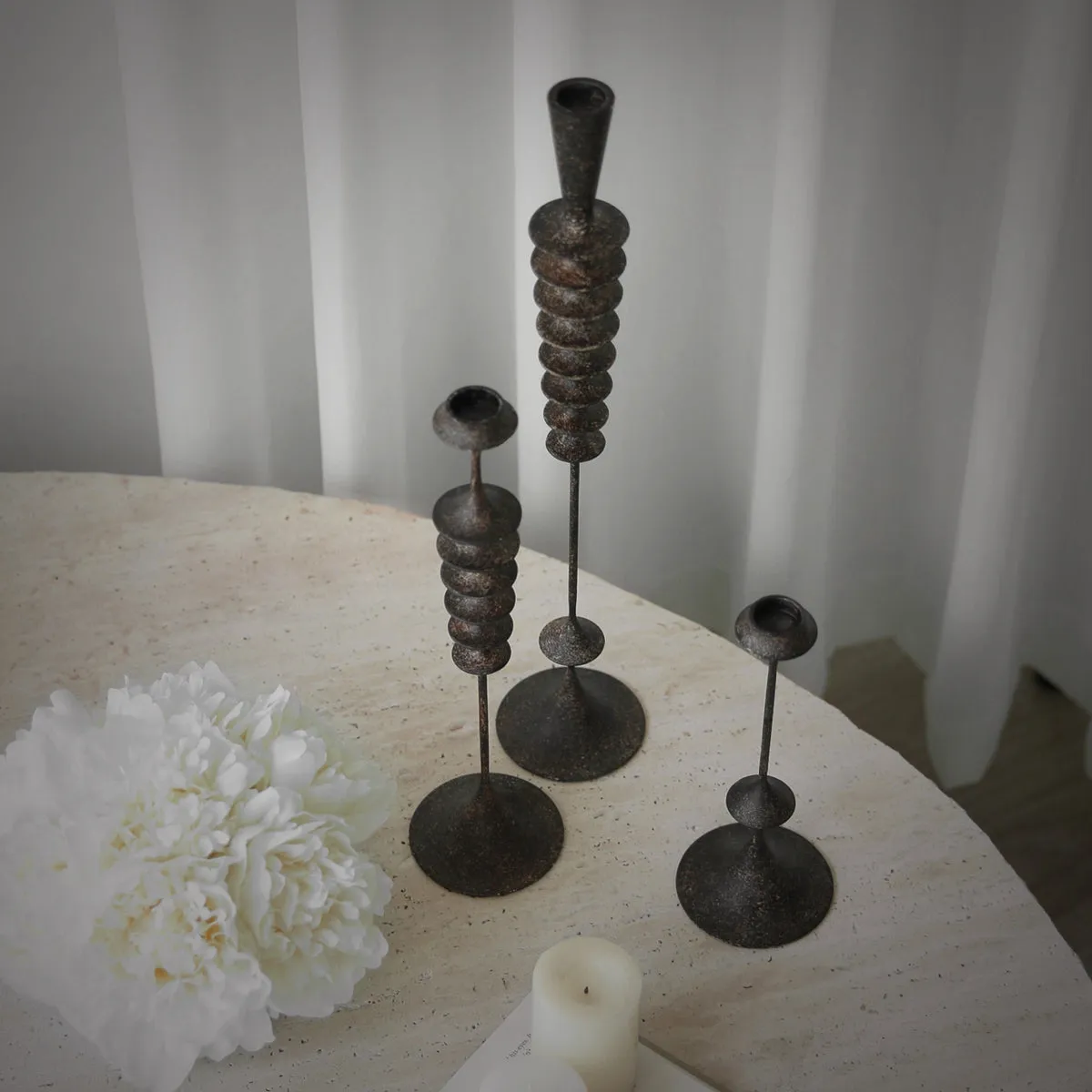 Vintage Candle Holder Set(Three-piece Set)