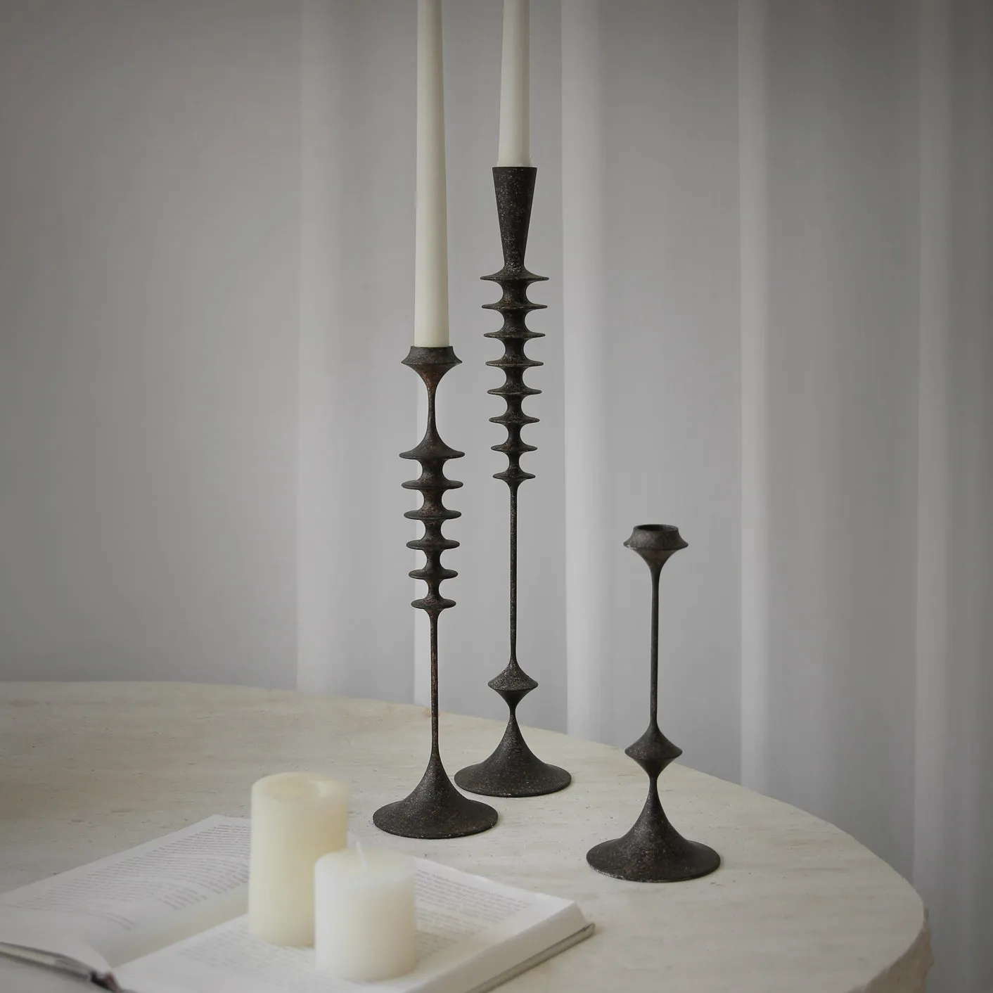 Vintage Candle Holder Set(Three-piece Set)