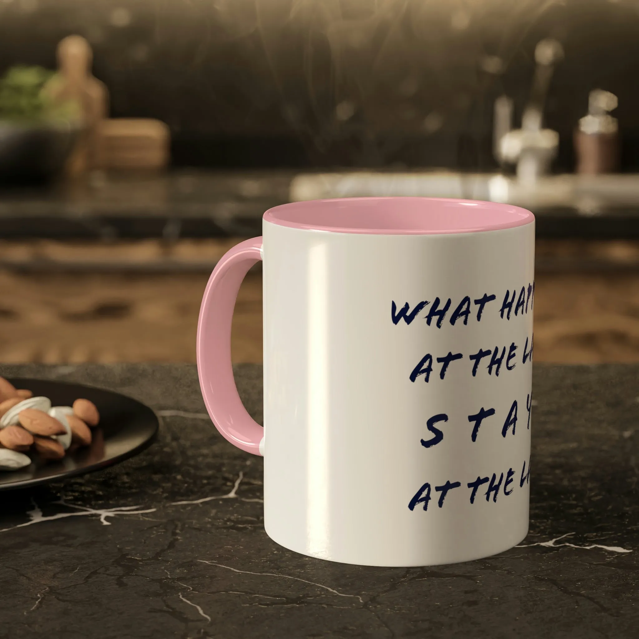 What Happens At The Lake - Colorful Mugs, 11oz