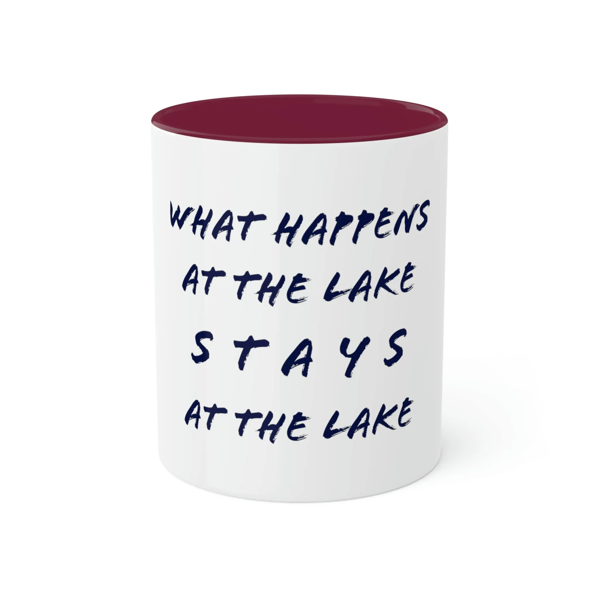 What Happens At The Lake - Colorful Mugs, 11oz