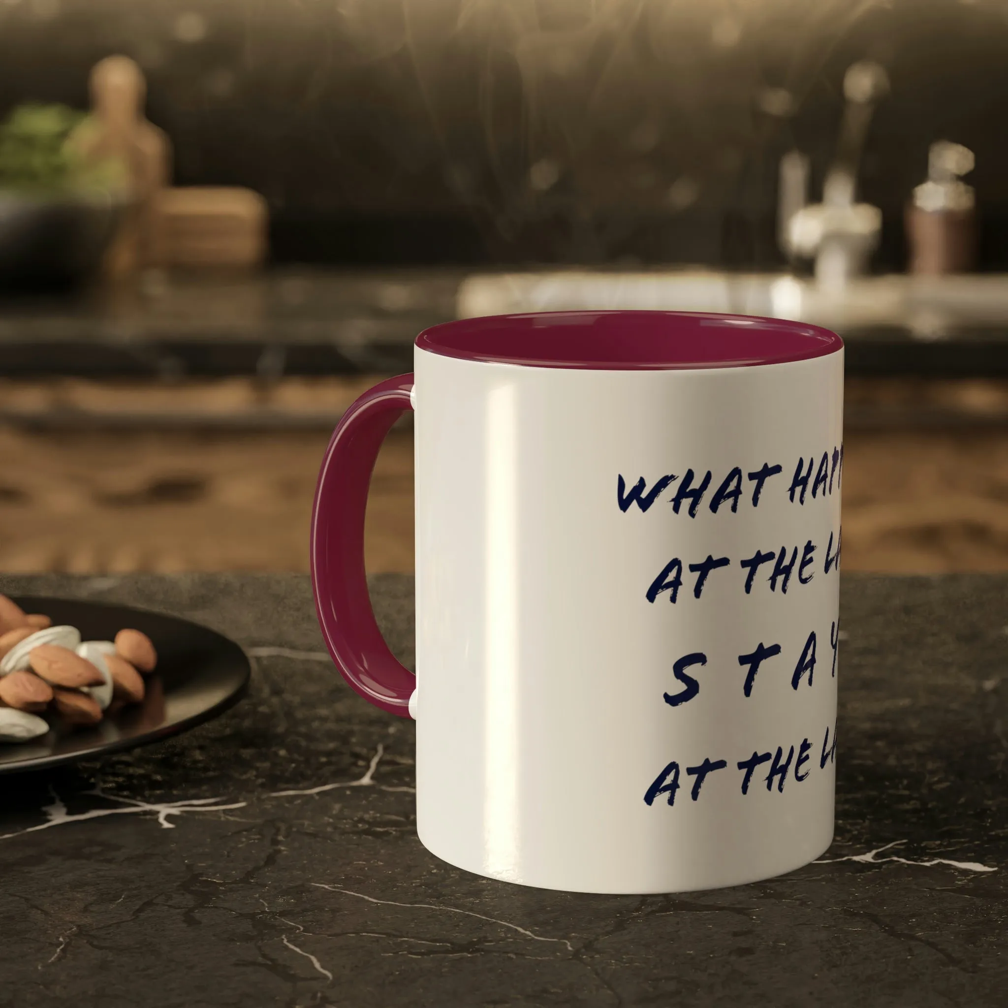 What Happens At The Lake - Colorful Mugs, 11oz